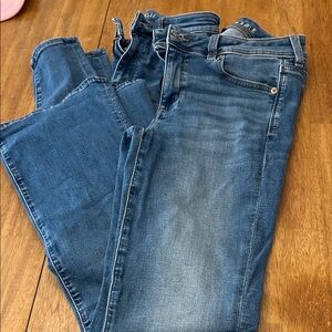 American Eagle Outfitters Women's Blue Skinny Jeans size 6L and flare 4 R